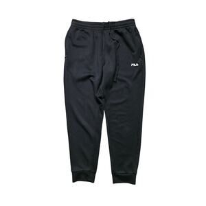 FILA Sweatpants Men M Black Athletic Stretch Jogger